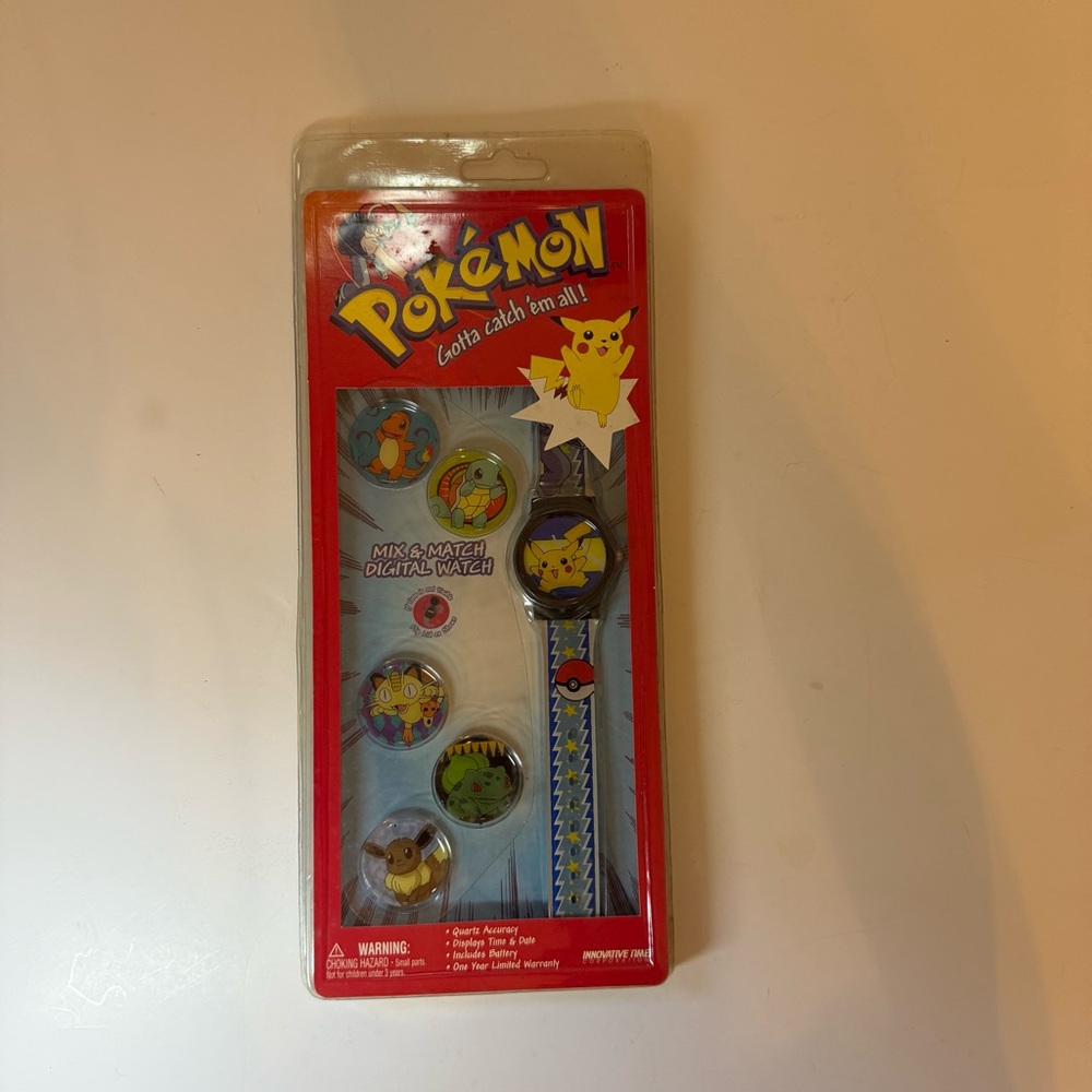 Vintage Innovative Time Pokémon Watch with Interchangeable Faces